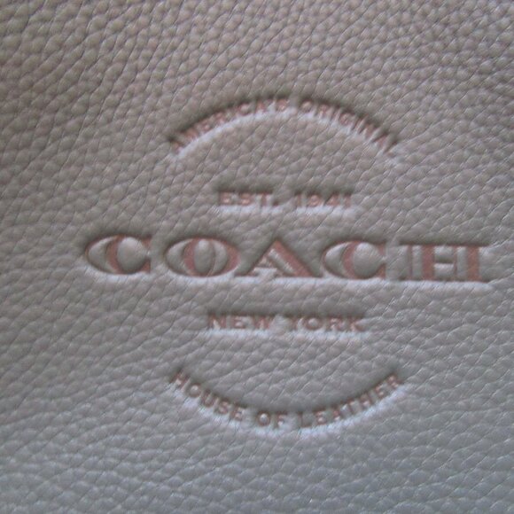 COACH PEBBLED LEATHER BACKPACK/EMBOSSED/GREEN & BLACK/HANG TAG! - Picture 4 of 13